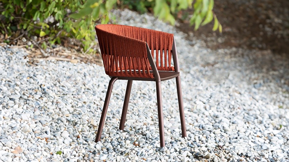 Chaise de jardin Ria avec tressage